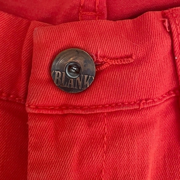 Blank NYC Bright Red Classic Low Rise Spray On Skinny Jeans Size 25 - Picture 10 of 13